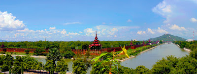 At Mandalay with Palace and Hill