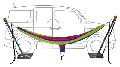 Eagles Nest Outfitters Roadie Hammock Stand Uses The Weight Of Your Car To Hold Up A Hammock