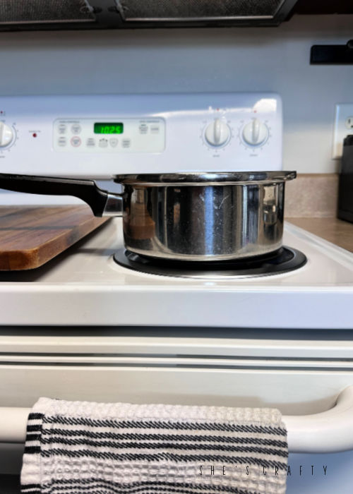 Meal Planning-  pot on a stove.