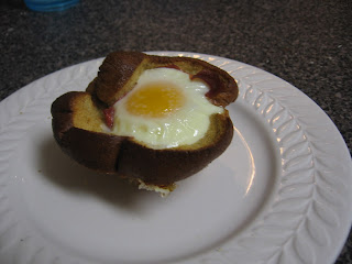 Baked egg cupcakes