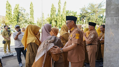 Gelar Halal Bihalal Lingkup ASN Kota Cilegon, Helldy Serukan Semangat Baru 