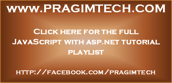 JavaScript with ASP.NET tutorial