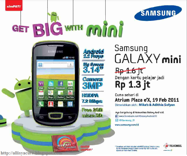 Tabel Harga Samsung  hp samsung galaxy mini gt s5570 apps 