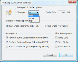 Screenshoot Free ISO Burner