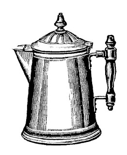 Digital Clip Art Coffee Pot