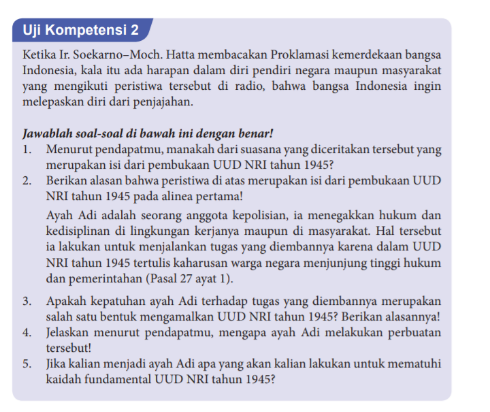 Uji Kompetensi 2 4 PKN Kelas  8 Halaman 48 Kkaktri 