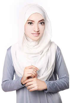 20 Jilbab  Instan Warna  Putih Terbaru Minggu Ini Jilbab  