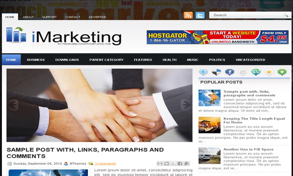 iMarketing Blogger Template