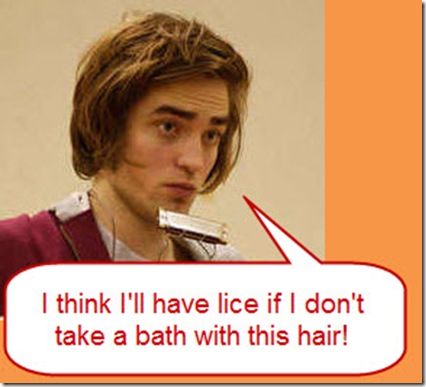 Robert Pattinson  on Robert Pattinson New Hair