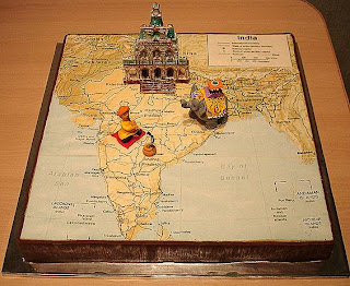 India map cake