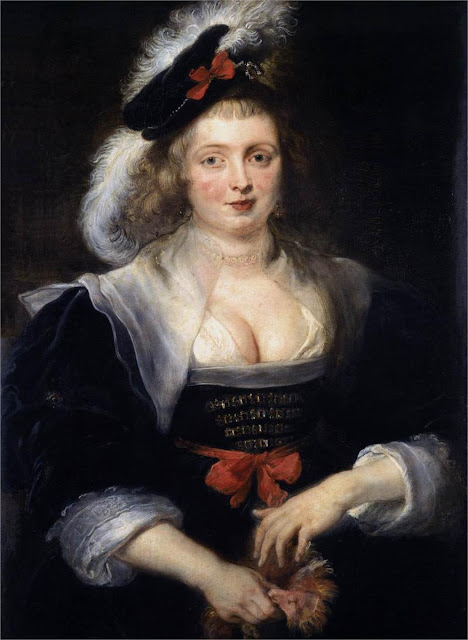 Portrait of Helena Fourment with gloves, Peter Paul Rubens, Family Portrait