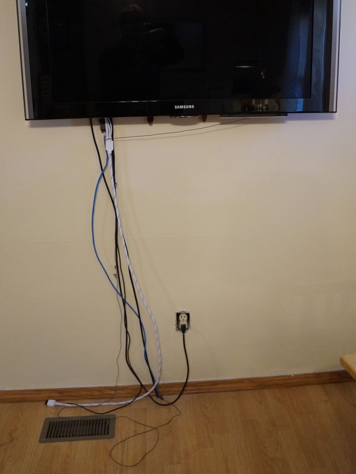 My Commentary And Technical Help How To Hide Wires Going To A Wall Mounted Tv