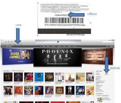 Como resgatar o codigo iTunes Store EUA em iTunes