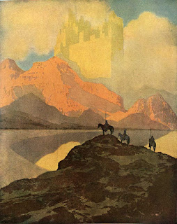 The city of Brass as imagined  by Maxfield Parrish