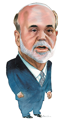 drawing of ben bernanke