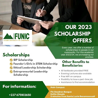 Scholarship at FUNIC University Cameroon