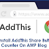 How To Install AddThis Share Button With Counter On AMP Blog