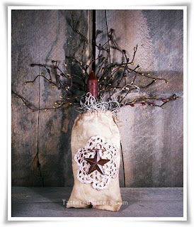 Grungy Candle Bag with Pip Berries