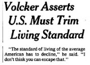 1979 - Volcker Imposes Discipline: "The Standard of Living of the Average American Has to Decline"