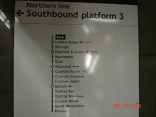 Northern Line Southbound Stations