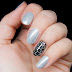 Silver Honeycomb Glitter Placement