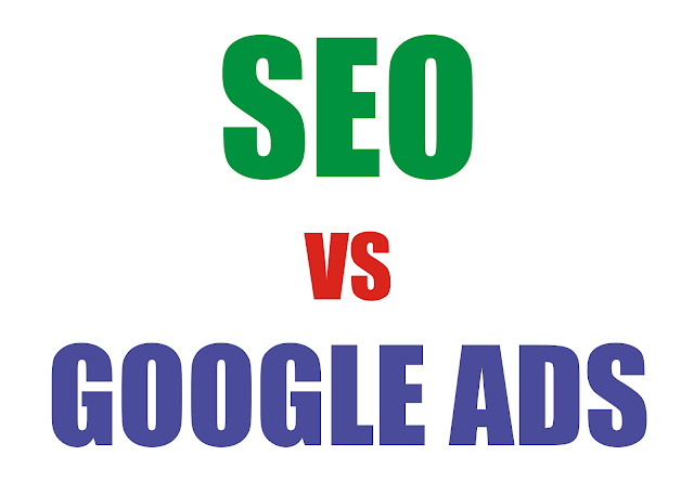 Gambar tulisan seo vs google ads