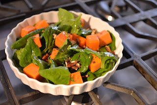 Salada de abóbora com molho de laranja