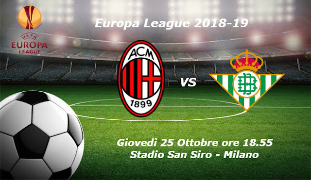 Free Live Streaming, Full Match And Highlights Football Videos:  Milan vs Betis Siviglia