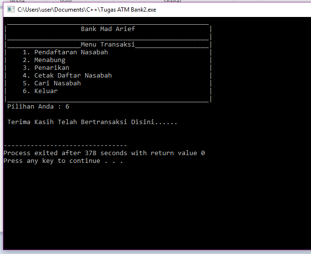 Coding C++ ATM Bank