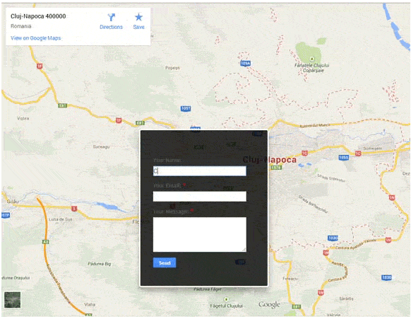 Google Maps as a Background