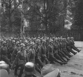 nazi, german, troops, warsaw, wehrmacht