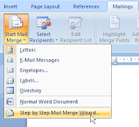 membuat mail merge