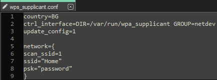 Example of wpa-supplicant.conf File