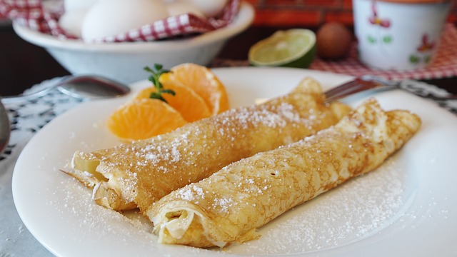 Sweet crepes are good any time of day!