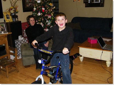 Blaine got a Rockit bike for his 7th birthday