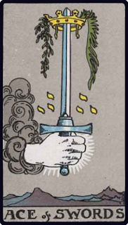 The Ace of Swords - Tarot Card from the Rider-Waite Deck