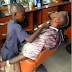 Unbelievable!!! 10 year old Nigerian barber who makes N5,000 daily