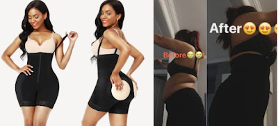 waist trainer before and after