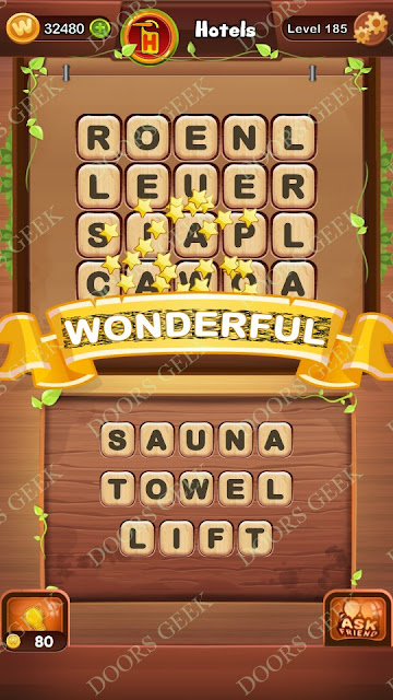 Word Bright Level 185 Answers, Cheats, Solutions, Walkthrough for android, iphone, ipad and ipod