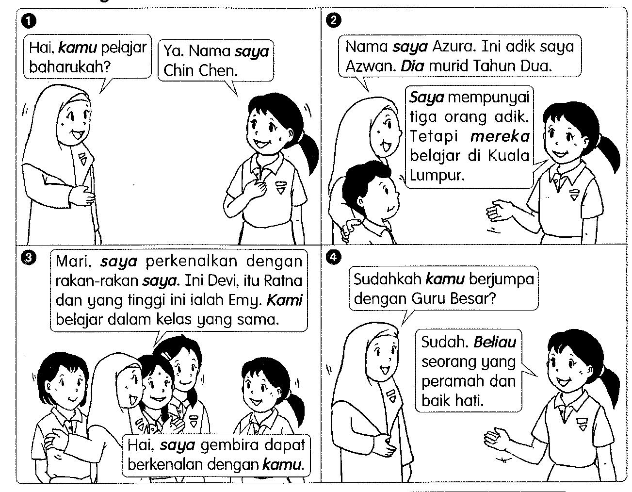 Contoh Ayat Tunggal Sekolah Rendah - Contoh KR