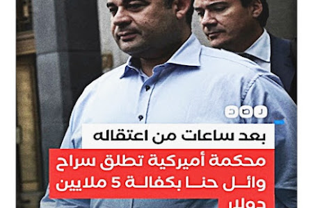 محكمة أميركية تطلق سراح رجل الأعمال المصري «وائل حنا» بكفالة 5 ملايين دولار، وتسحب جواز سفره 