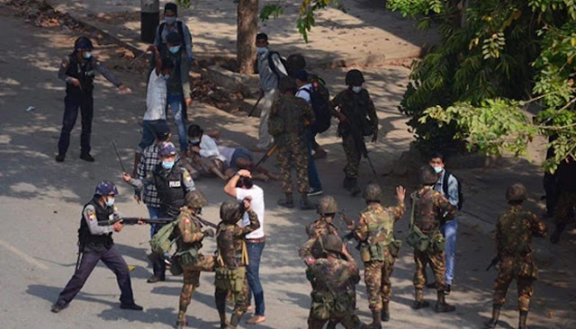 Myanmar increased 18 protesters shot dead by police
