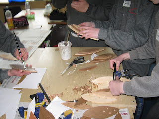 wooden boat model