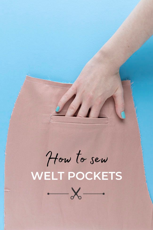 How to sew welt pockets
