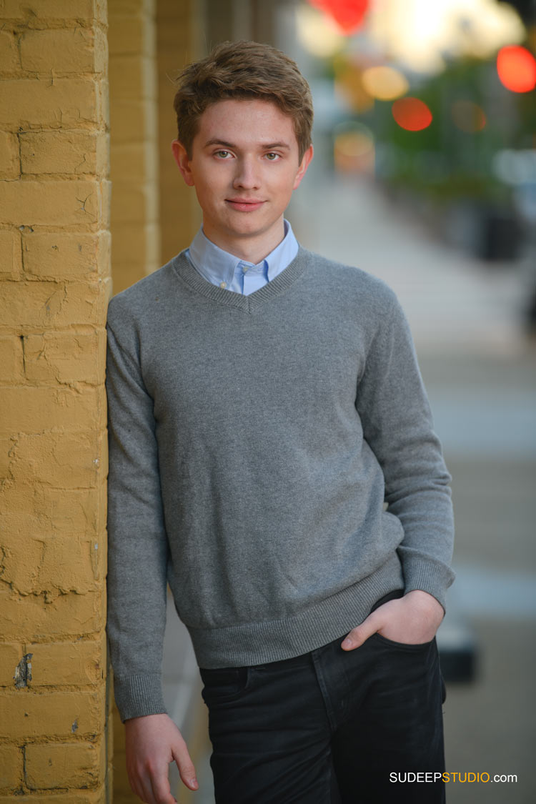 Huron High School Guys Senior Portraits Fashion Downtown Style SudeepStudio.com Ann Arbor Senior Pictures Photographer