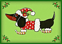 Animated Dachshund Christmas Greetings