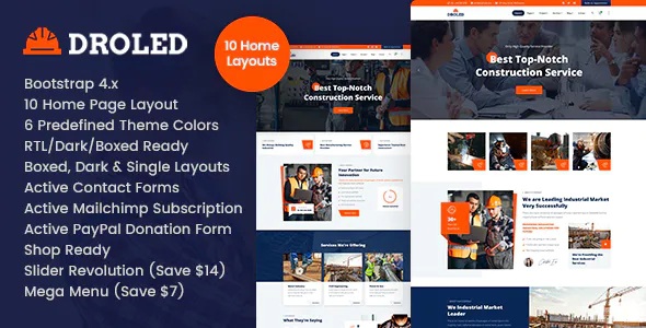 Best Factory Industrial HTML Template