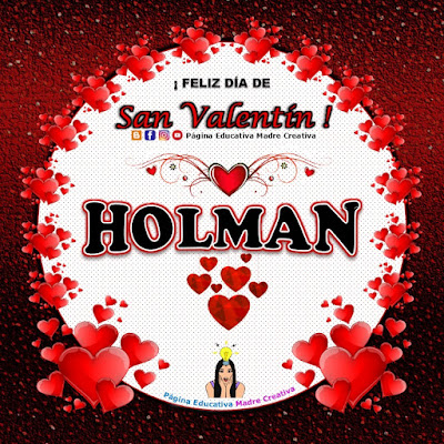 Feliz Día de San Valentín - Nombre Holman