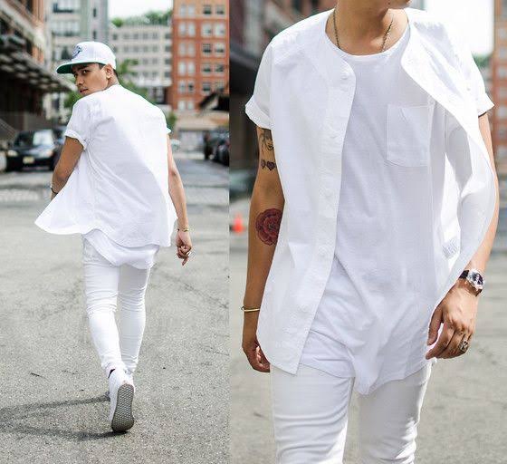 Men's White Clothing Styles