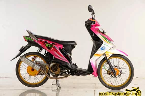 modifikasi motor Beat